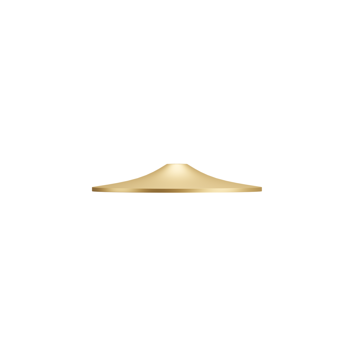 Sphere Heavy Base Plate · Brass