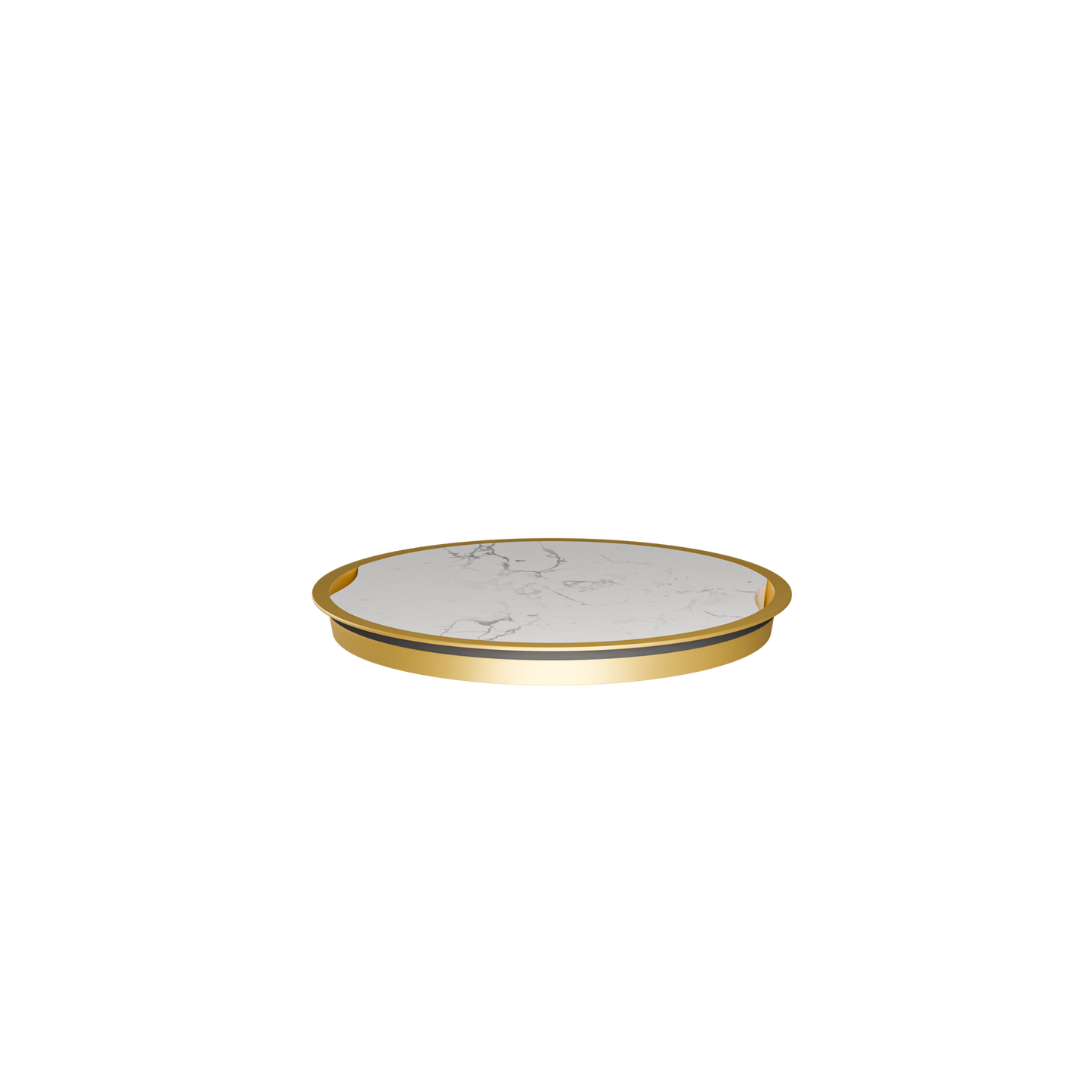 Sphere Marble Top · Brass