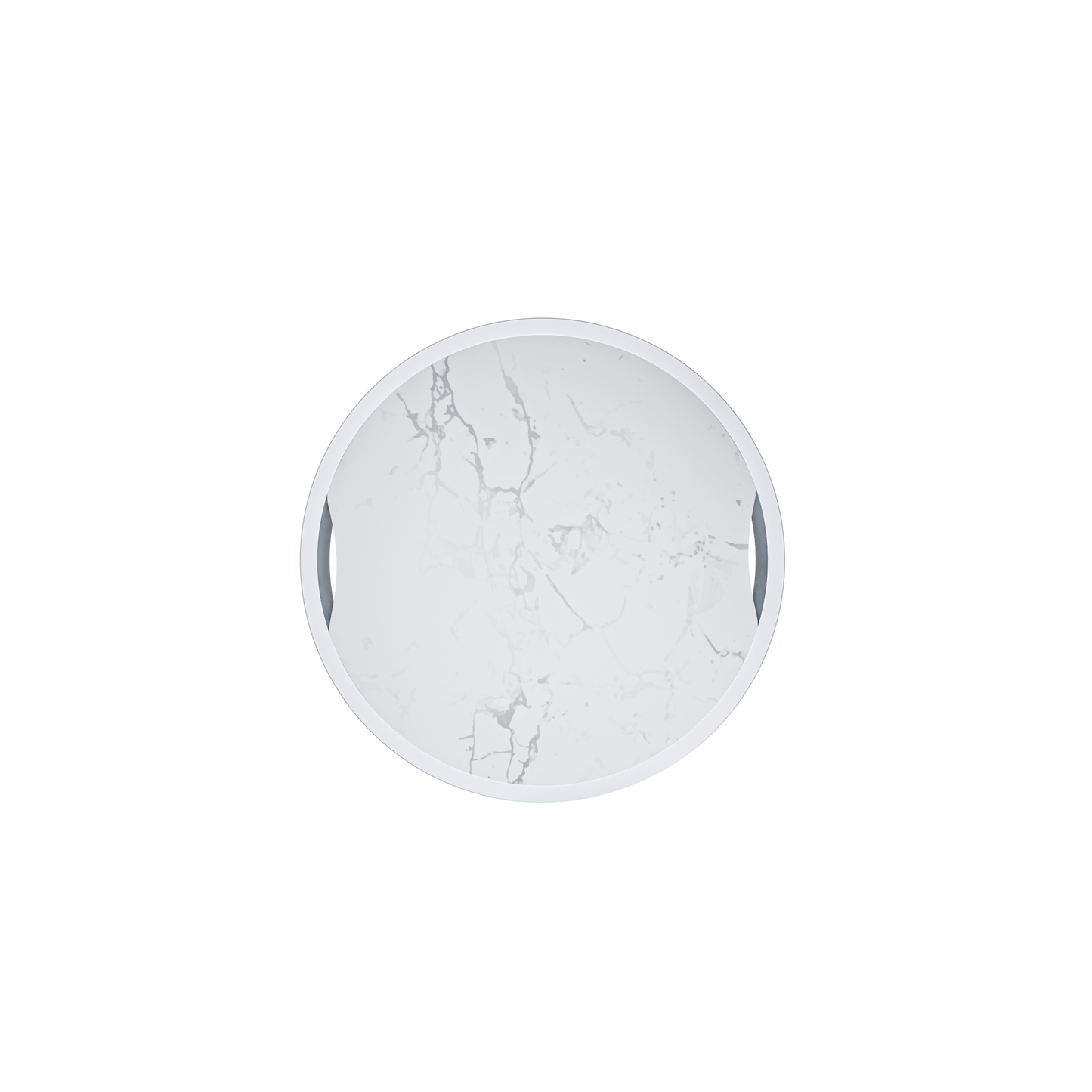 Sphere Marble Top · Brushed Silver
