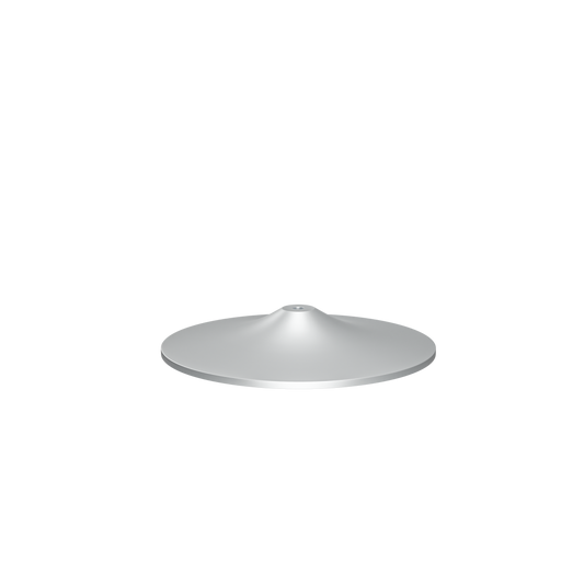 Sphere Heavy Base Plate · Brushed Silver
