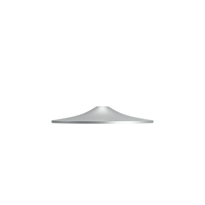 Sphere Heavy Base Plate · Brushed Silver