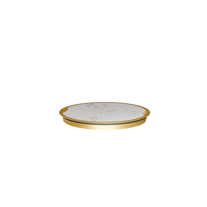 Sphere Marble Top · Brass