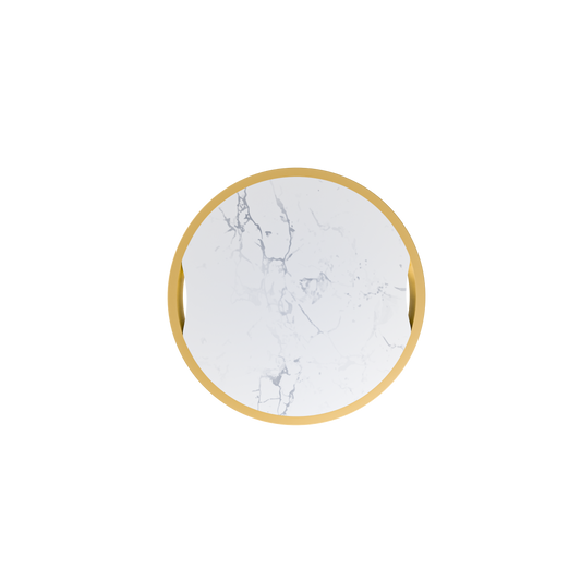 Sphere Marble Top · Brass