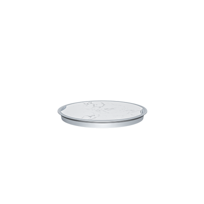 Sphere Marble Top · Brushed Silver